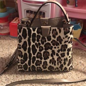 Jen & Co Leopard Print Crossbody Satchel